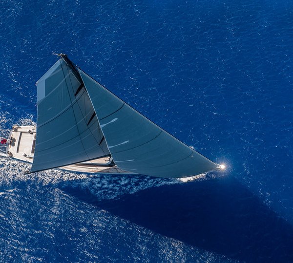 aerial view of the vessel