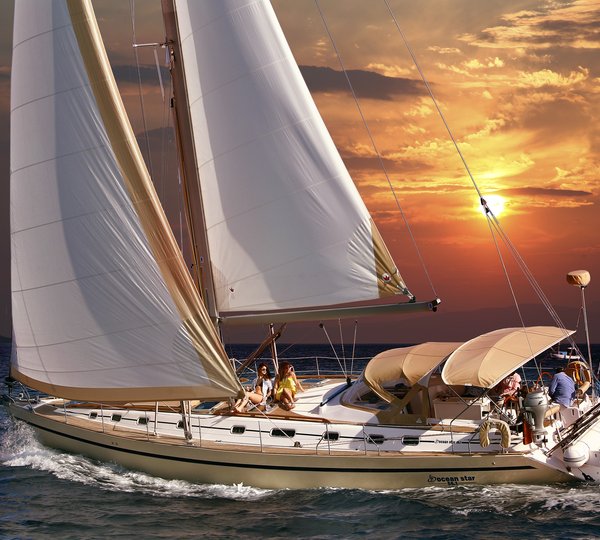 Sailing Yacht MYTHOS sunset