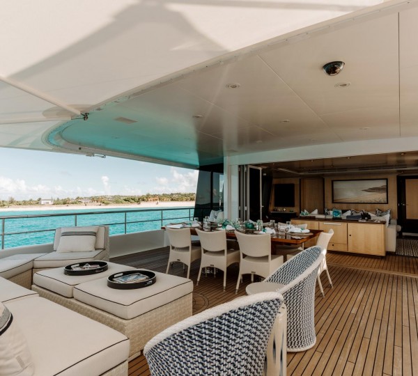 Skylounge With Large Doors To Aft Deck