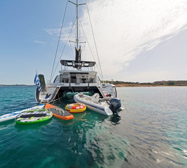 Stern view with toys