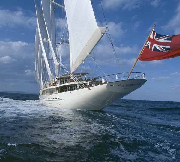 Yacht ATHENA - Aft Sailing