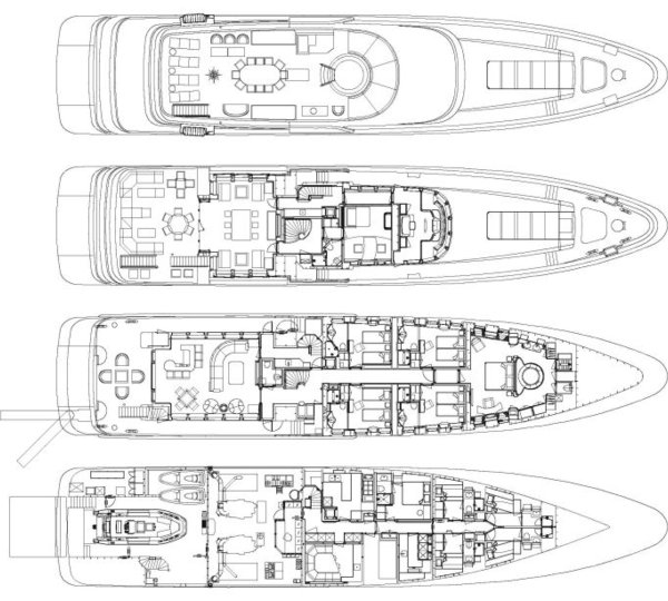 Yacht HARLE By Feadship - General Arrangment