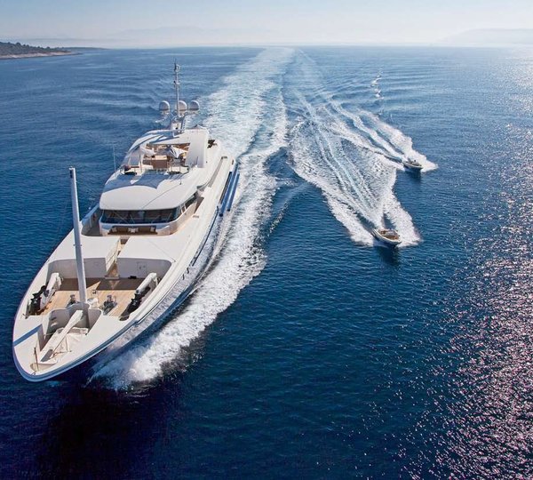 Yacht MARY JEAN II By ISA - Profile Underway In The Mediterranean