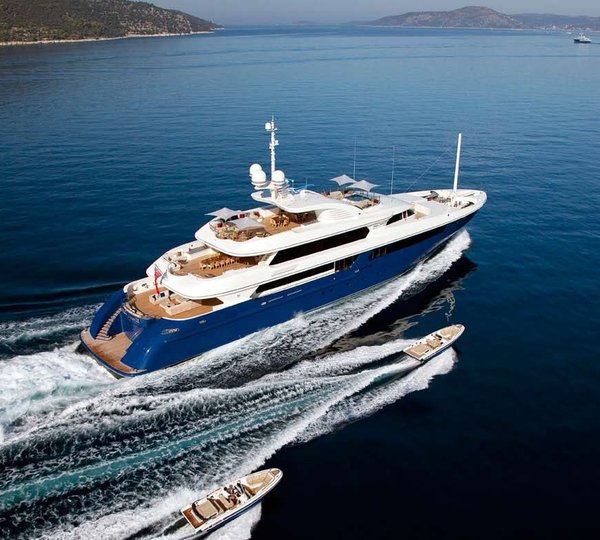 Yacht MARY JEAN II By ISA - Profile Underway In The Mediterranean