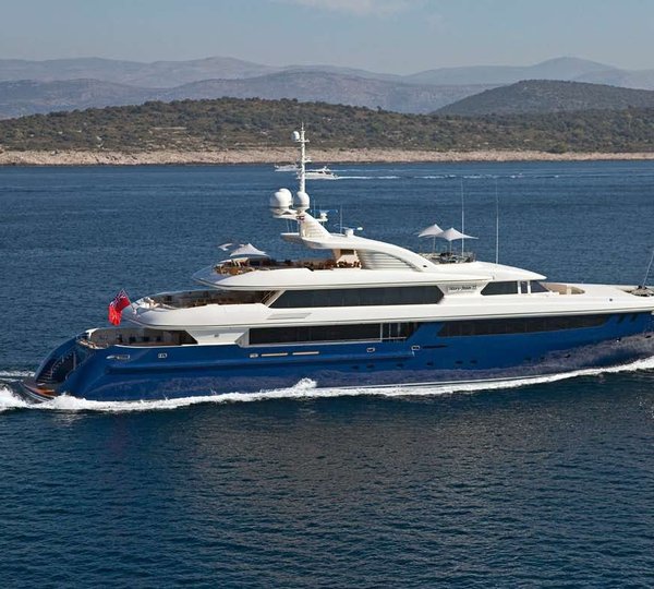 Yacht MARY JEAN II By ISA - Profile Underway In The Mediterranean
