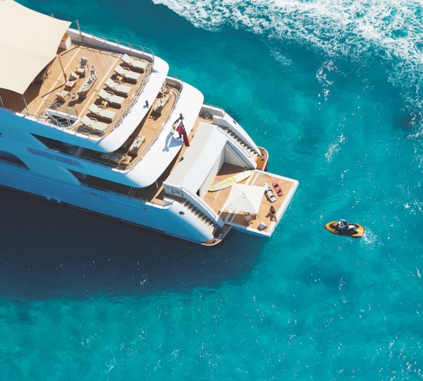 Aerial View Of Aft Decks