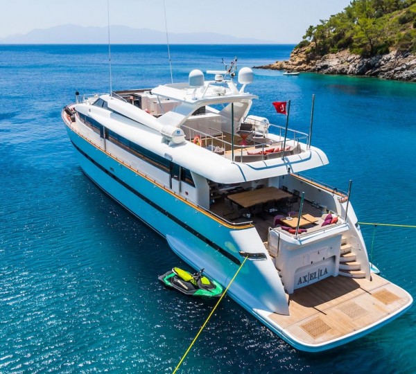 Aft View Of The Yacht