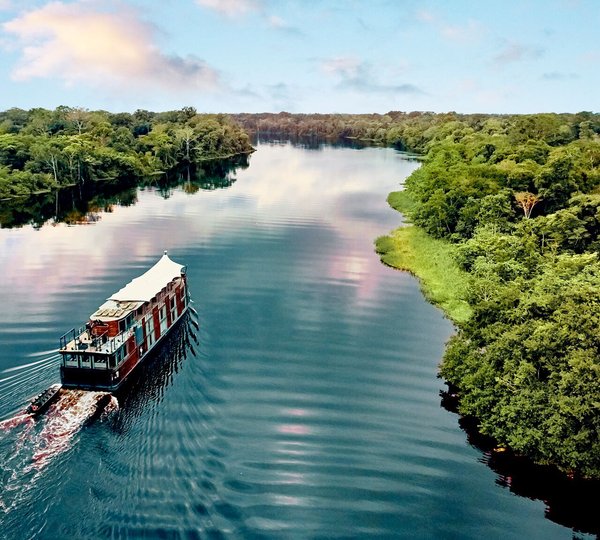 Cruising The River Amazon Aerial