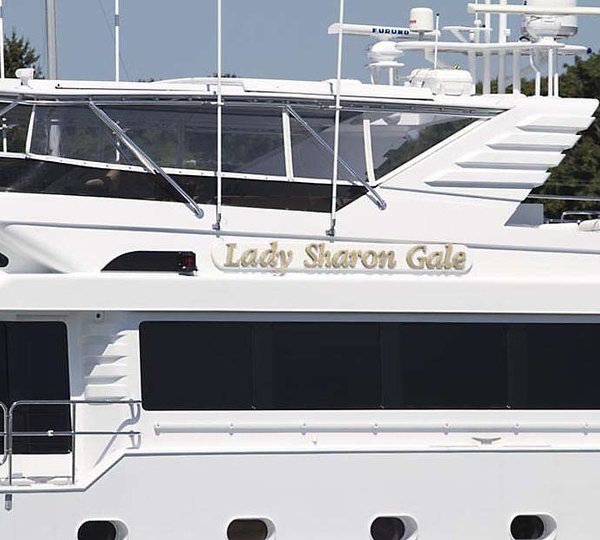 Lady Sharon Gale Yacht Nameplate