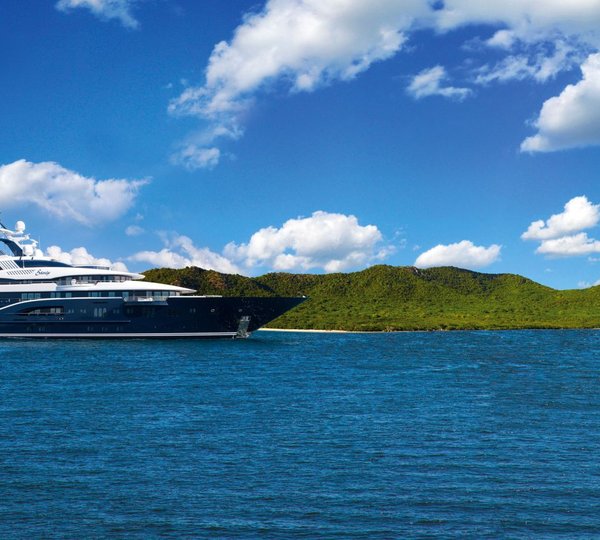 Yacht Solandge Running In The Caribben