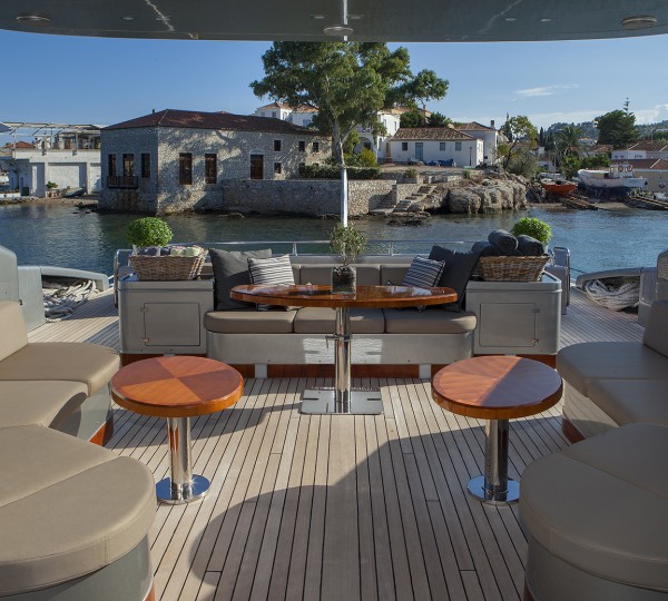Aft Deck Seating And Dining Area