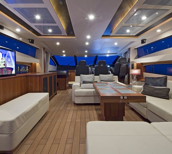 Inside Aboard Yacht AQUA BLUE IRELAND