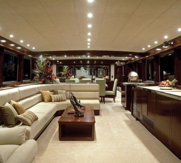 Main salon view forward