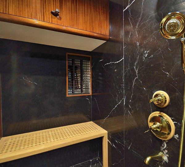 Main Master Showering On Yacht GLORIOUS