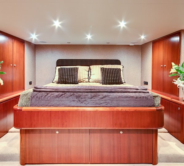 Main Master Cabin Aboard Yacht ANDIAMO