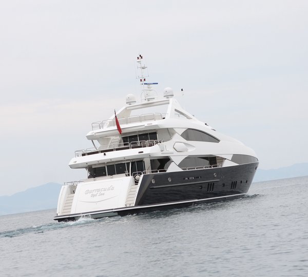 Aft Aspect On Board Yacht BARRACUDA RED SEA