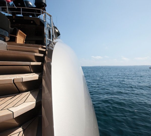 Profile Close Up On Board Yacht GRIFFIN