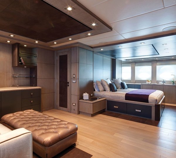 Main Master Cabin On Board Yacht GRIFFIN