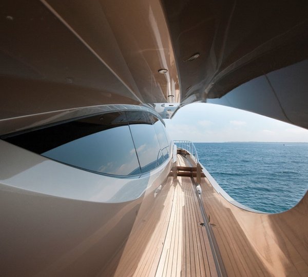 External Close Up On Board Yacht GRIFFIN