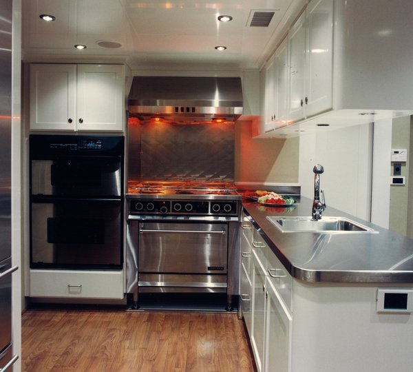 Ship's Galley Aboard Yacht LAGNIAPPE