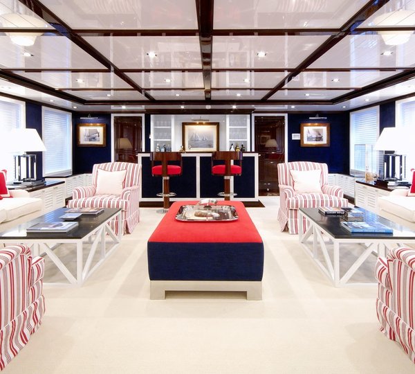 Profile: Yacht OXYGEN's Saloon Pictured