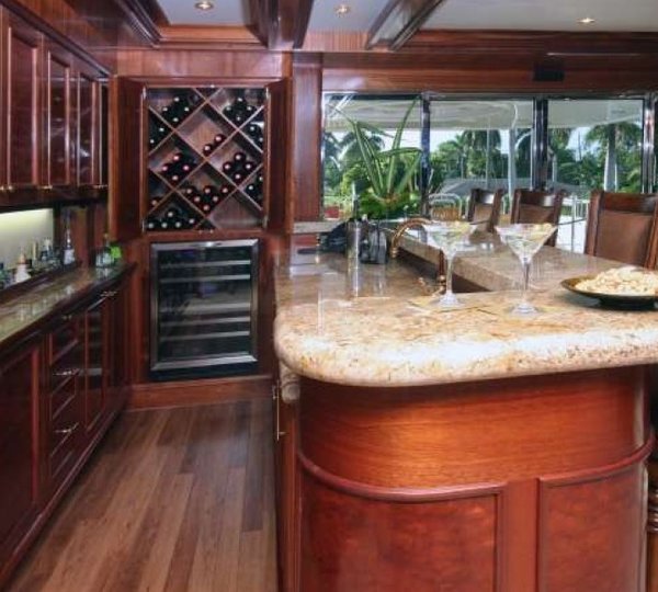 With Full Drinks Bar Aboard Yacht FAR FROM IT