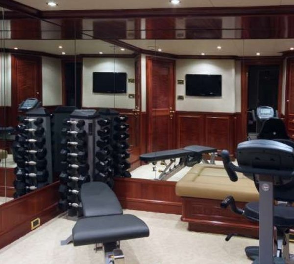 Gym On Board Yacht FAR FROM IT