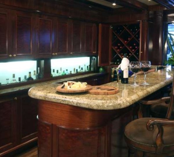 Drinks Bar On Yacht FAR FROM IT