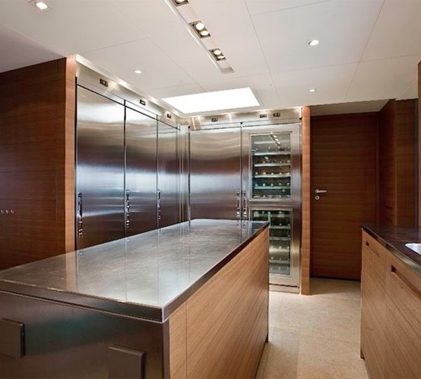 Ship's Galley On Board Yacht SEAKID