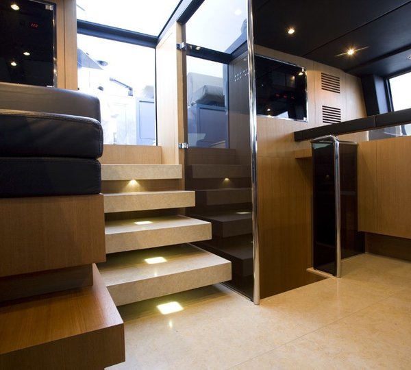 Staircase Into Pilot House On Board Yacht SEAKID