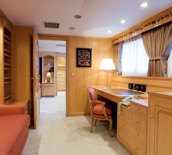 Main Master Office Aboard Yacht LADY ROSE