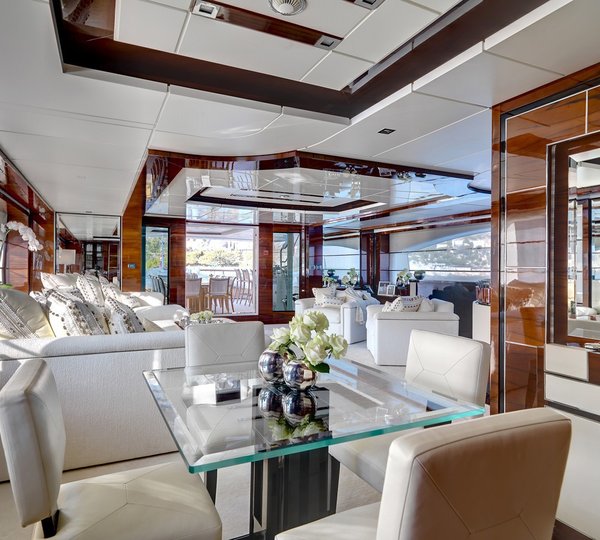 Top Deck Sitting On Board Yacht WILD ORCHID I