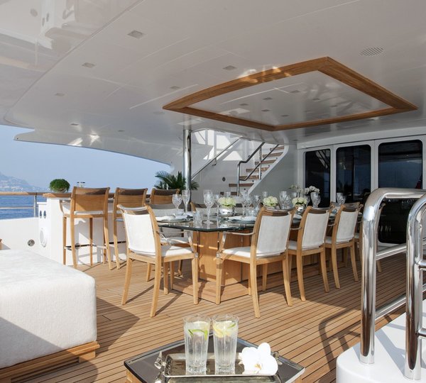 Premier Deck Aft Aboard Yacht WILD ORCHID I