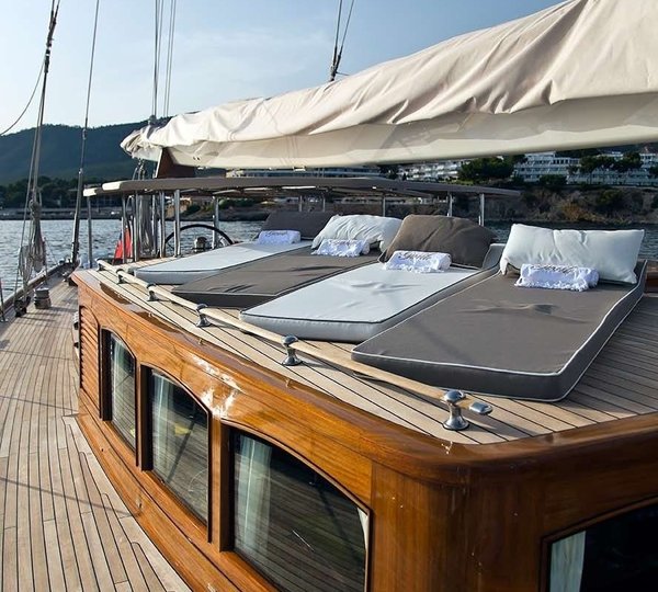 Sun Bathing Zone Aboard Yacht GWEILO