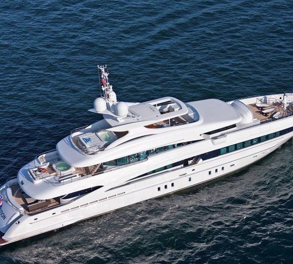 From Above Aspect On Yacht INCEPTION