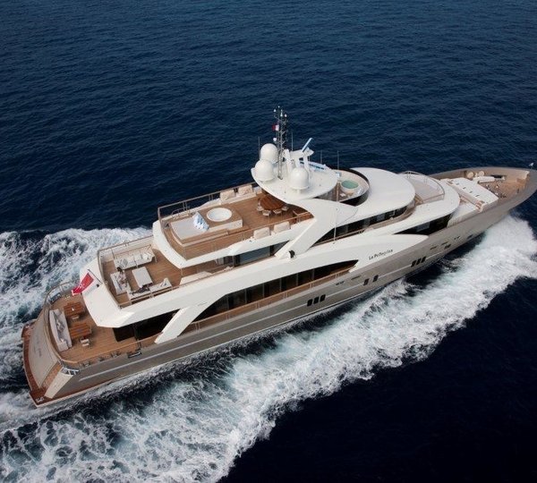 From Above Aspect On Board Yacht LA PELLEGRINA