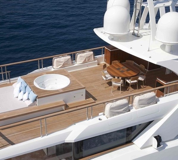 Sun Deck Aboard Yacht LA PELLEGRINA