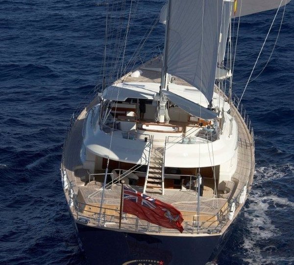 Aft: Yacht LUNA's Cruising Pictured