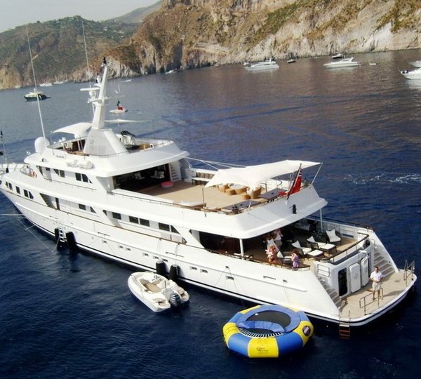 Aft Aspect Aboard Yacht MIRAGE