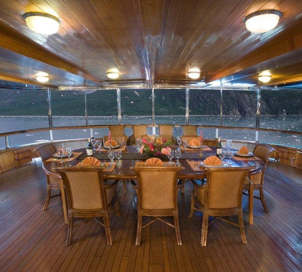 Aft Deck Eating/dining On Yacht STARGAZER