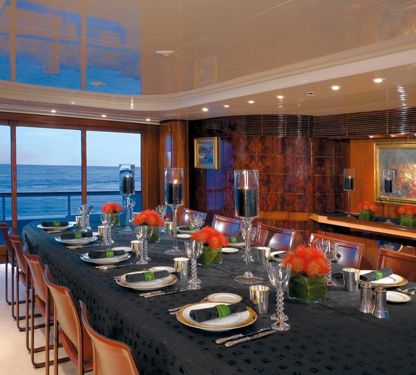 Eating/dining On Board Yacht BAD GIRL