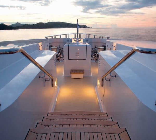 Night Time: Yacht SYCARA V's Sun Deck Photograph