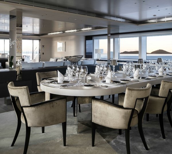 Premier Eating/dining Area Aboard Yacht GRACE E