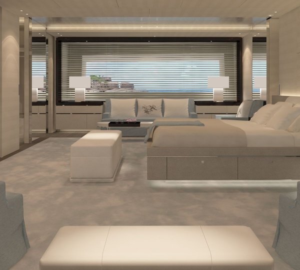 A Computer Rendering Of The Premier Suite On Board Yacht GRACE E