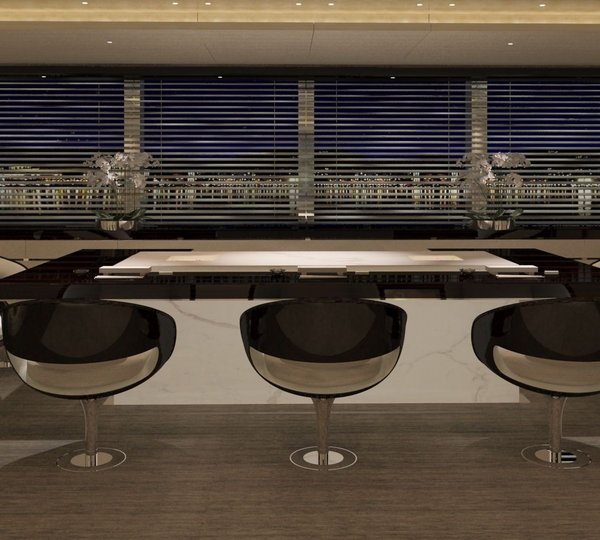 An Informal Eating/dining With Drinking Zone Evening On Yacht GRACE E