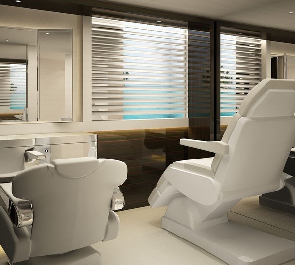 On Board Hair Saloon On Yacht GRACE E
