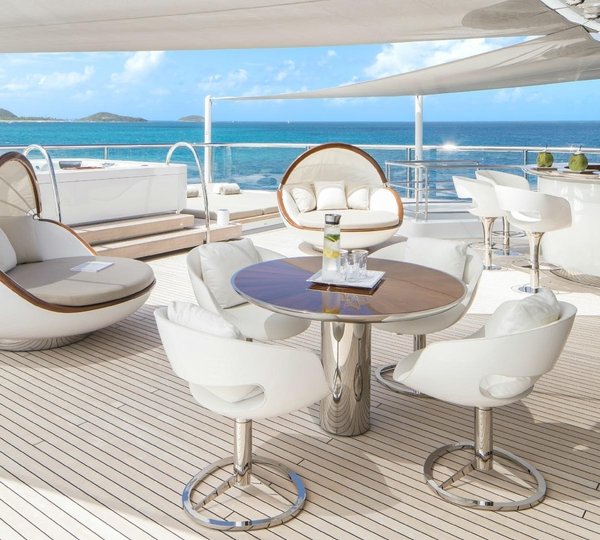 Wellness Deck Aboard Yacht GRACE E