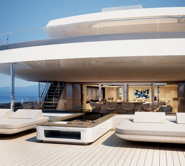 Top Deck Aft On Yacht GRACE E