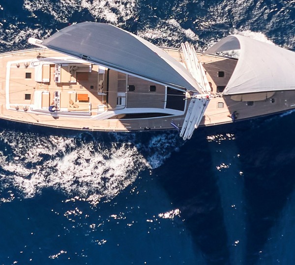 Aerial View Of The Yacht