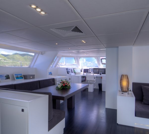 Sailing catamaran levante galley